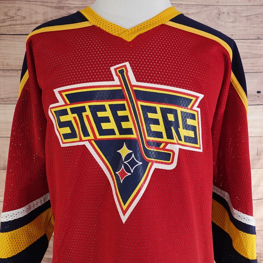 VINTAGE STEELERS CAM JANSEN #89 HOCKEY JERSEY KOBE SIZE 2XL SUPER RARE‎